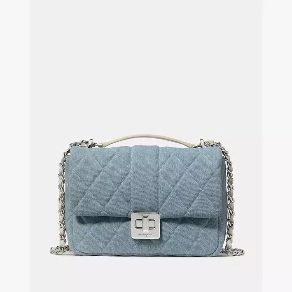 Kate Spade Light Blue Denim Carey Quilted Crossbody/Shoulder Bag NWT